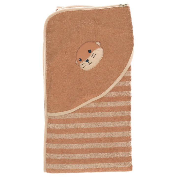 Kapuzen-Badetuch Otter Otti GOTS 100 x 100cm - Babyparadies Bockhorn